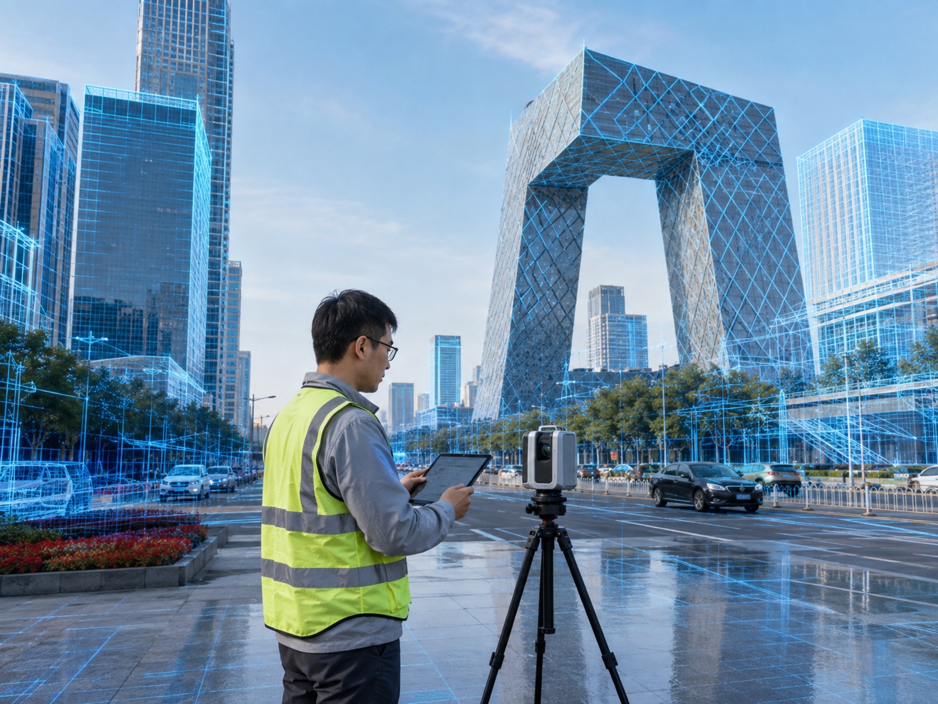实景三维重建系统城市三维建模场景配图
