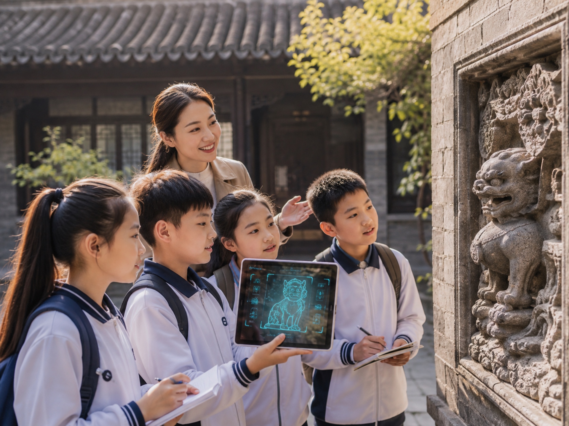 文旅行业大模型研学知识探索场景配图